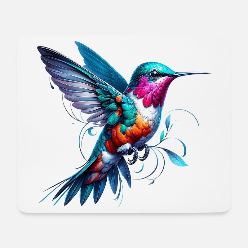 Hummingbird - Mouse Pad (horizontal) - white