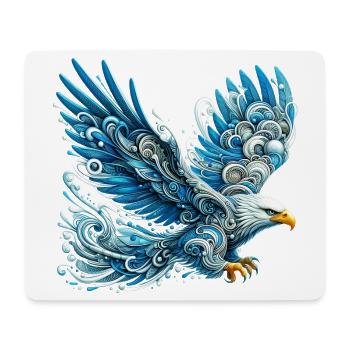 Adler - Mousepad (Querformat) - Weiß - Vorne