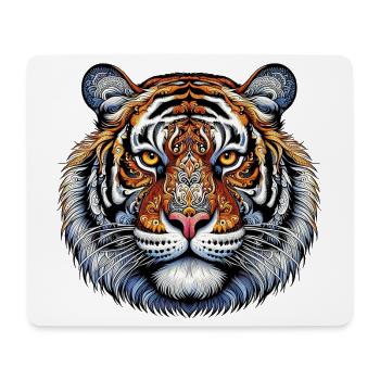 Tiger - Mousepad (Querformat) - Weiß - Vorne