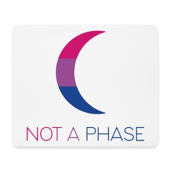 LGBTQ Pride Month - Not a Phase - Bisexual - Mouse Pad (horizontal) - white - Front