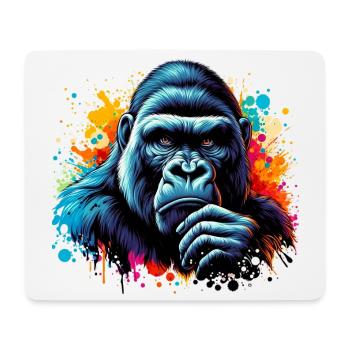 Gorilla - Mouse Pad (horizontal) - white - Front