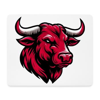 Stier - Mousepad (Querformat) - Weiß - Vorne