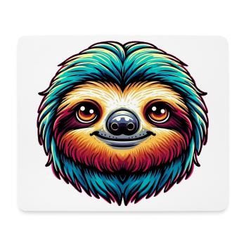Faultier - Mousepad (Querformat) - Weiß - Vorne