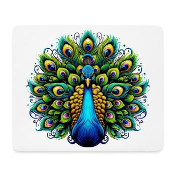 Peacock - Mouse Pad (horizontal) - white - Front