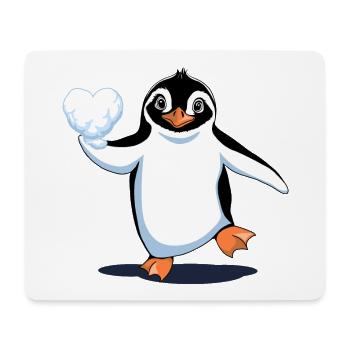 Penguin in Love - Mouse Pad (horizontal) - white - Front