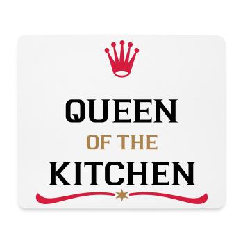 kochschürze für die perfekte Köchin - Mousepad (Querformat) - Weiß - Vorne