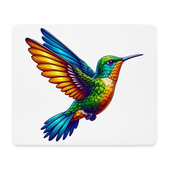 Kolibri - Mousepad (Querformat) - Weiß - Vorne
