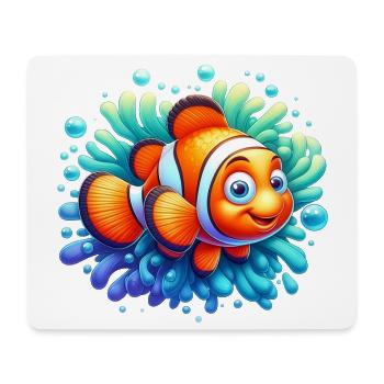 Clownfisch - Mousepad (Querformat) - Weiß - Vorne
