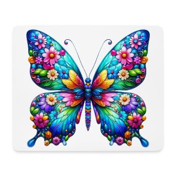 Schmetterling - Mousepad (Querformat) - Weiß - Vorne