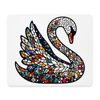 Swan - Mouse Pad (horizontal) - white - Front