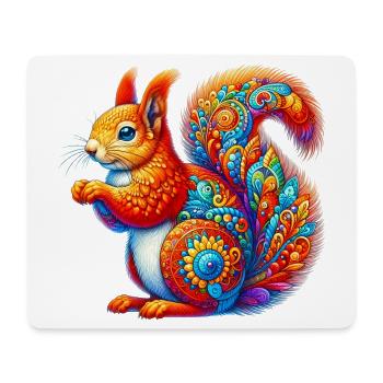 Squirrel - Mouse Pad (horizontal) - white - Front