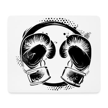 Kickboxen - Mousepad (Querformat) - Weiß - Vorne