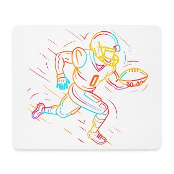 Footballer Line Art - Mouse Pad (horizontal) - white - Front
