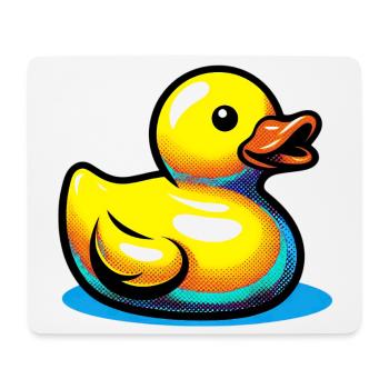 Ente Ente Ente Ente Ente - Mousepad (Querformat) - Weiß - Vorne
