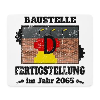 Chantier Allemagne - Tapis de souris (format paysage) - blanc - Devant
