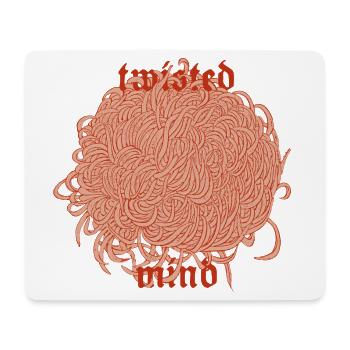 Twisted Mind – Chaos et esthétique - Tapis de souris (format paysage) - blanc - Devant