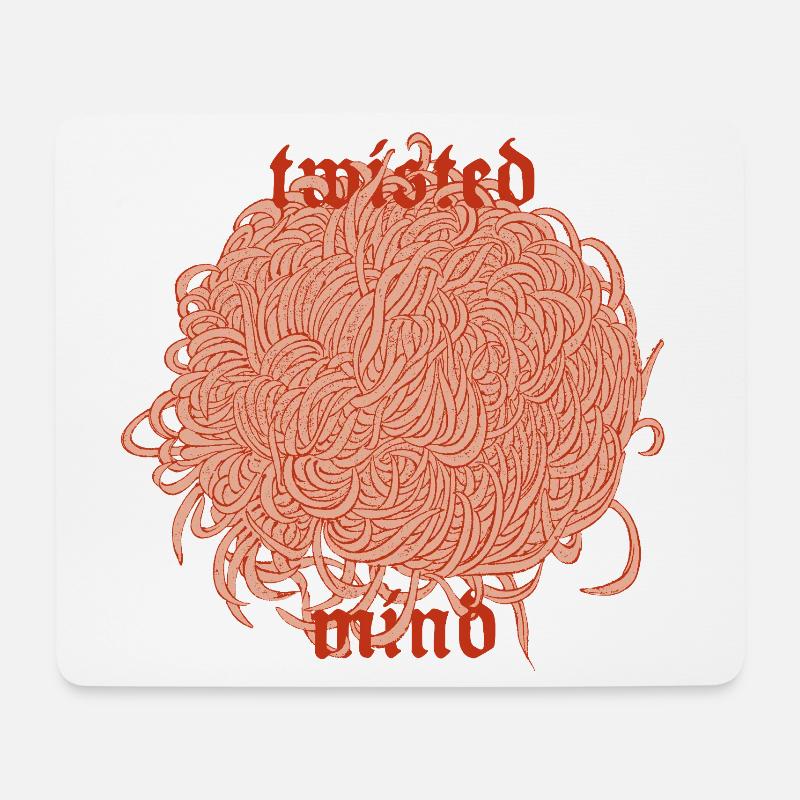 Twisted Mind – Caos ed estetica - Tappetino per mouse (orizzontale) - bianco