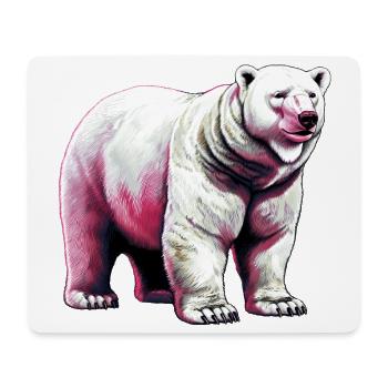 White polar bear - Mouse Pad (horizontal) - white - Front