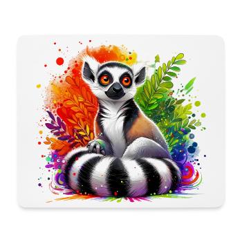 Lemur - Mouse Pad (horizontal) - white - Front