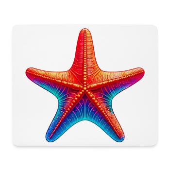 Seestern - Mousepad (Querformat) - Weiß - Vorne