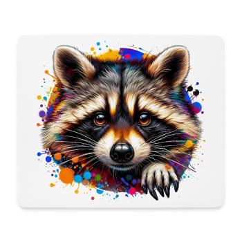 Raccoon - Mouse Pad (horizontal) - white - Front