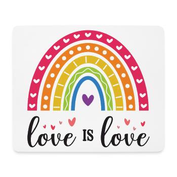 LGBT Pride Month - Liebe ist Liebe - Mousepad (Querformat) - Weiß - Vorne