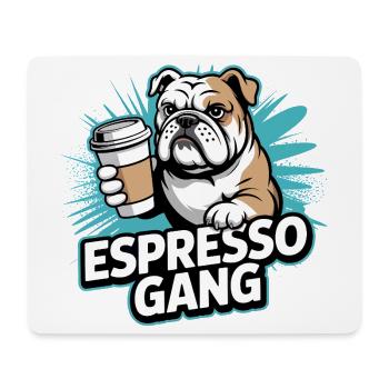 Espresso Gang Bulldog - Mouse Pad (horizontal) - white - Front
