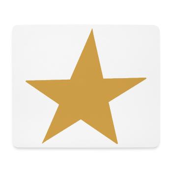 Golden Star Expression Design - Mouse Pad (horizontal) - white - Front