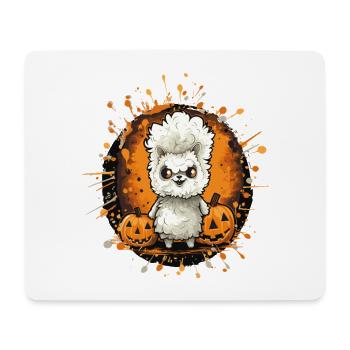 Lama Halloween Comic - Mousepad (Querformat) - Weiß - Vorne