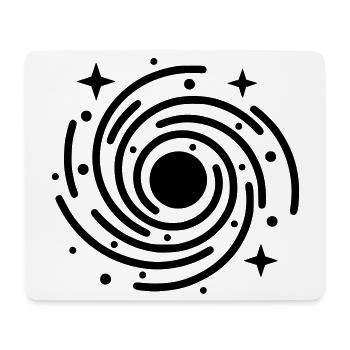 Galaxie et trou noir | Symbole de l’univers - Tapis de souris (format paysage) - blanc - Devant