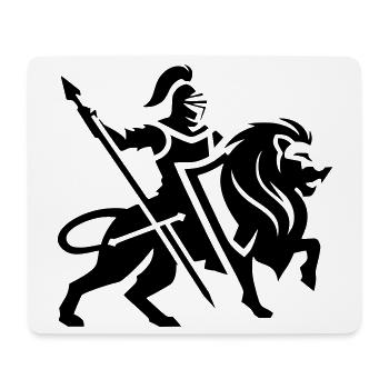 Krieger - Mousepad (Querformat) - Weiß - Vorne