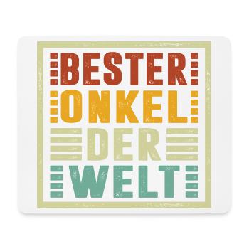 Bester Onkel Der Welt Geschenke Weihnachten - Mousepad (Querformat) - Weiß - Vorne