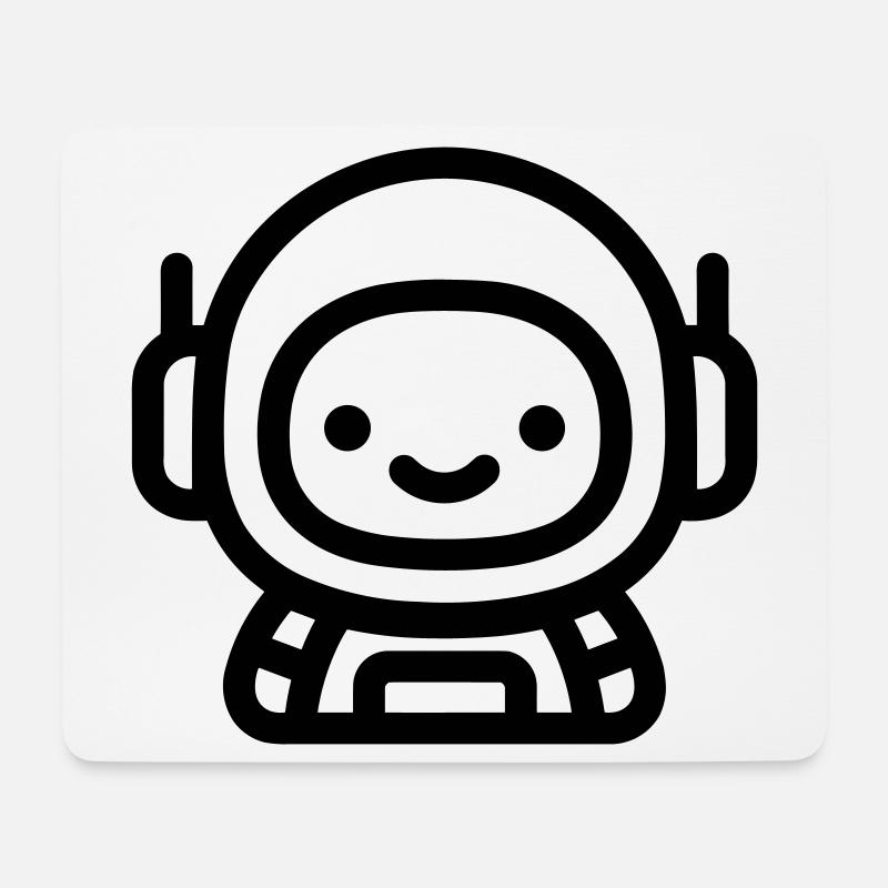 Astronaut - Mousepad (Querformat) - Weiß