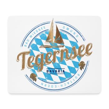 Tegernsee Bayern Deutschland Segelschiff Souvenir - Mousepad (Querformat) - Weiß - Vorne