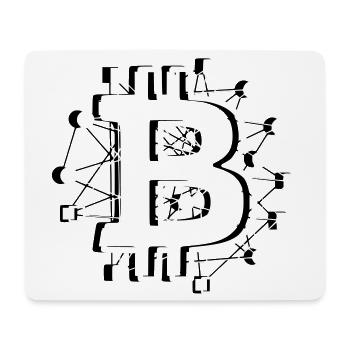 Bitcoin Platine Circuit Tech Krypto - Mousepad (Querformat) - Weiß - Vorne