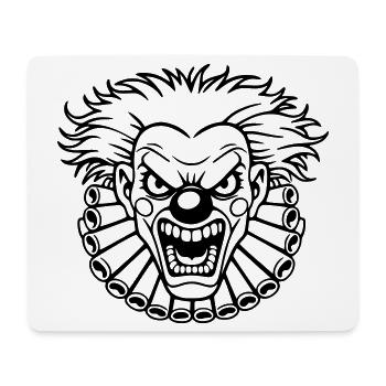 clown méchant  - Tapis de souris (format paysage) - blanc - Devant