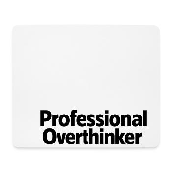 Professional Overthinker Minimalist - Mousepad (Querformat) - Weiß - Vorne