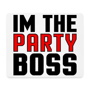 Ich bin der Party Chef - Mousepad (Querformat) - Weiß - Vorne