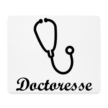 Doctoresse stéthoscope médical femme - Tapis de souris (format paysage) - blanc - Devant