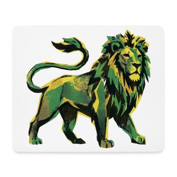 Lion Roots Reggae - Tapis de souris (format paysage) - blanc - Devant