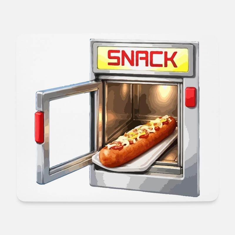 Retro Snack-Maschine Hot Dog - Mousepad (Querformat) - Weiß