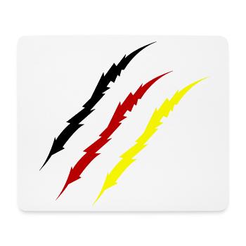 krallen_deutschland_-2- - Mousepad (Querformat) - Weiß - Vorne