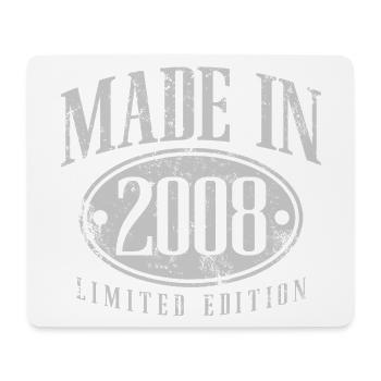 Cadeau d’anniversaire vintage vintage Made in 2008 - Tapis de souris (format paysage) - blanc - Devant