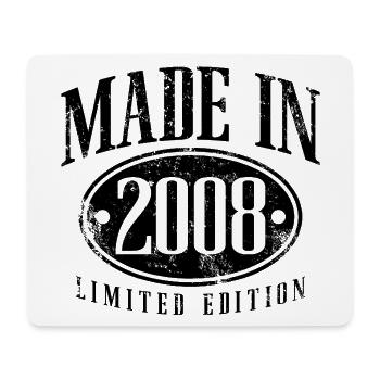 Cadeau d’anniversaire vintage vintage Made in 2008 - Tapis de souris (format paysage) - blanc - Devant