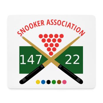 Logo du snooker : Signales de croisement 147 22 - Tapis de souris (format paysage) - blanc - Devant