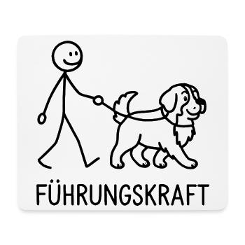 Berner Sennenhund Führungskraft Hundehalter Humor - Mousepad (Querformat) - Weiß - Vorne