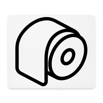 toilet paper roll - Mouse Pad (horizontal) - white - Front
