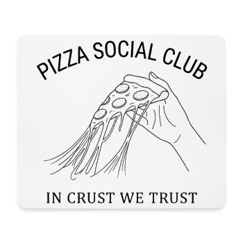 Pizza Social Club T-Shirt Gift Idea Style - Mouse Pad (horizontal) - white - Front