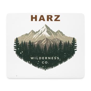 Harz Wilderness Co. | Vintage Mountain - Mouse Pad (horizontal) - white - Front