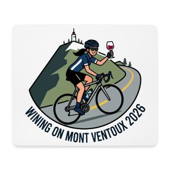 Wining On Mont Ventoux 2026 - Mouse Pad (horizontal) - white - Front